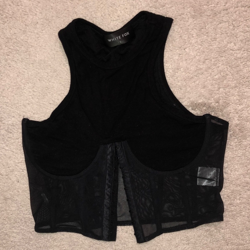 White Fox Corset Tank top